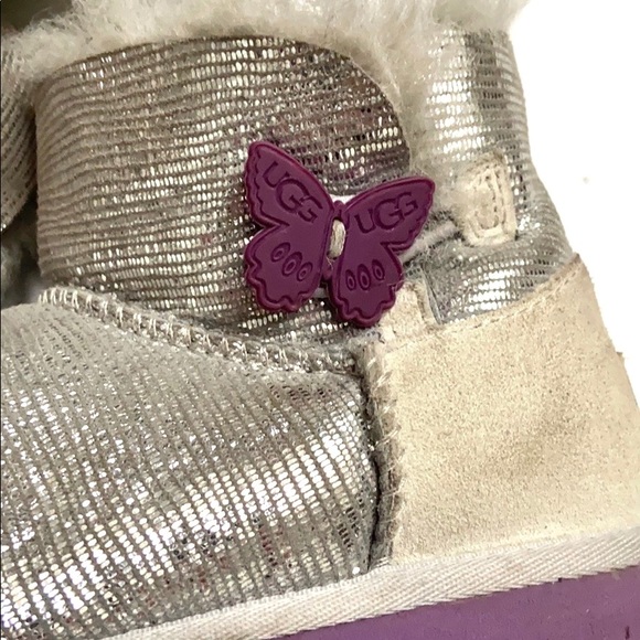 UGG Mini Bailey Button Lizard Boots - Picture 7 of 15